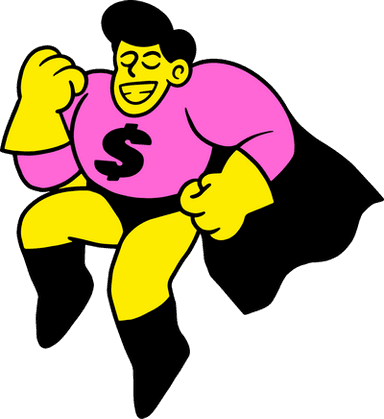 Super Bins mascot